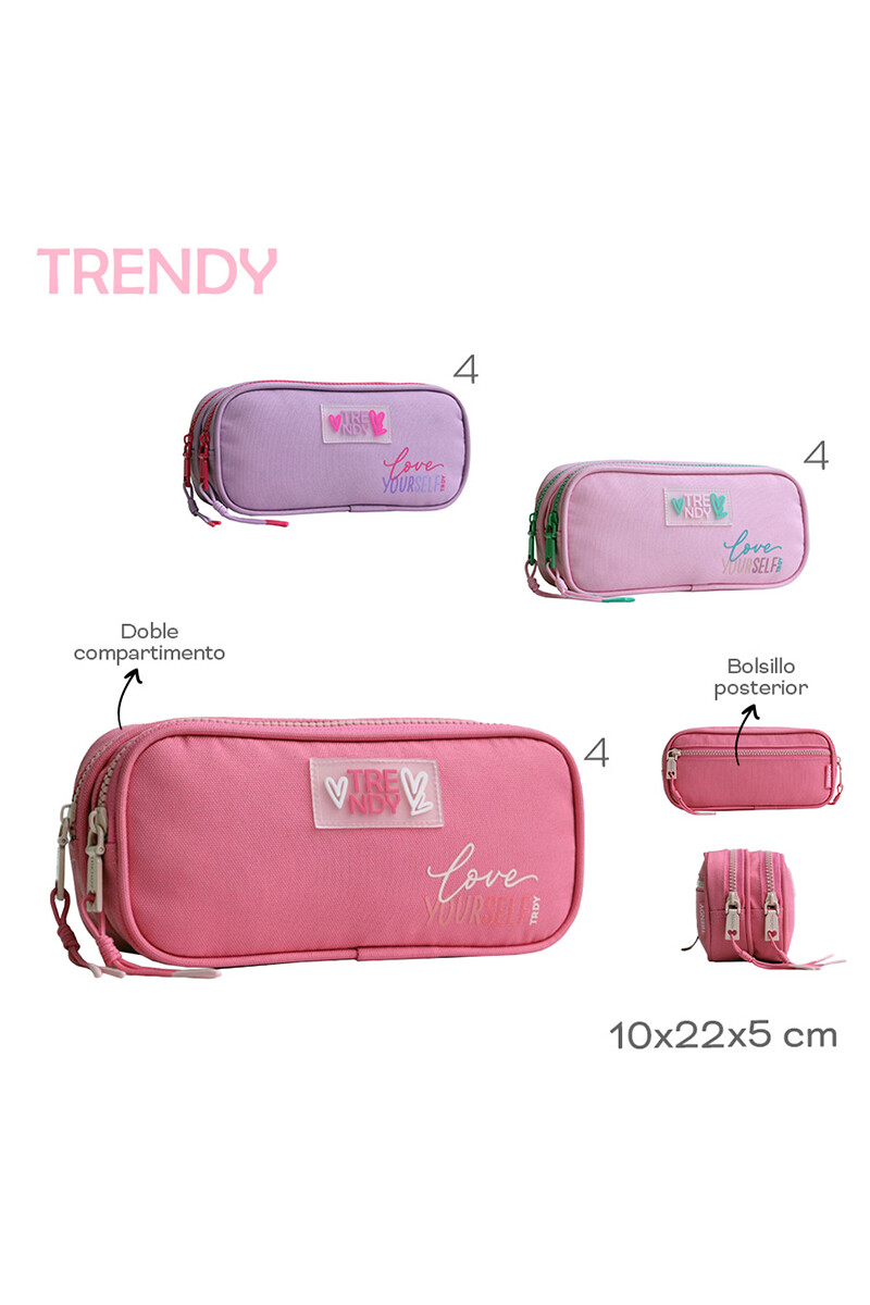 Cartuchera Trendy Lila