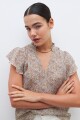 Blusa estampada multicolor