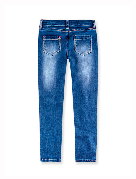 PANTALÓN DE JEAN DE NIÑA SKINNY AZUL