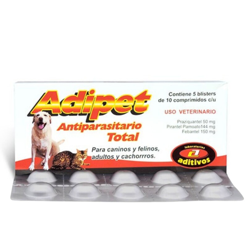 ADIPET ANTIPARASITARIO TOTAL BLISTER DE 10 COMPRIMIDOS ADIPET ANTIPARASITARIO TOTAL BLISTER DE 10 COMPRIMIDOS