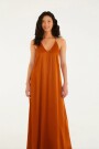 VESTIDO LARGO Marron