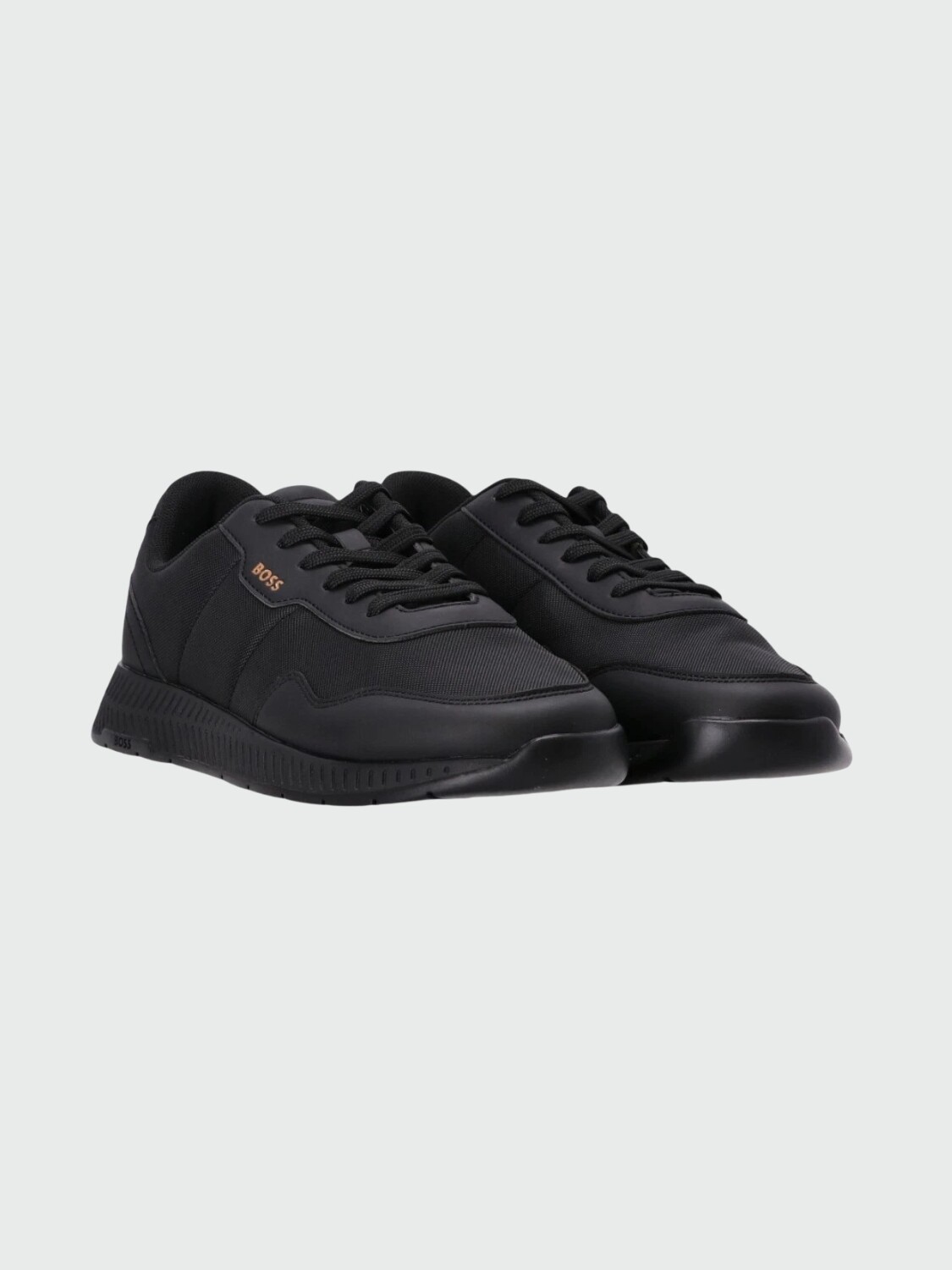 BOSS - Sneakers Titanium Runn Negro Negro Opaco