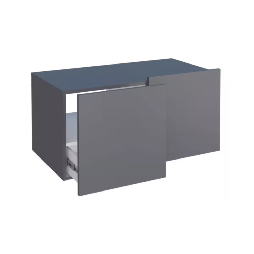 Mueble de baño suspendido BLISS gris 80 cm sin bacha Mueble De Baño Suspendido Bliss Gris 80 Cm Sin Bacha