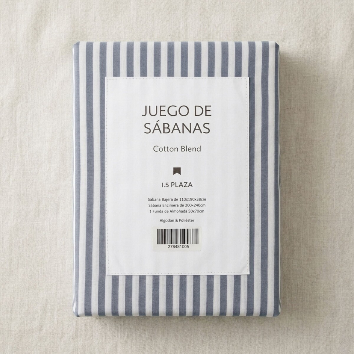Juego de Sábanas - Plaza y media 