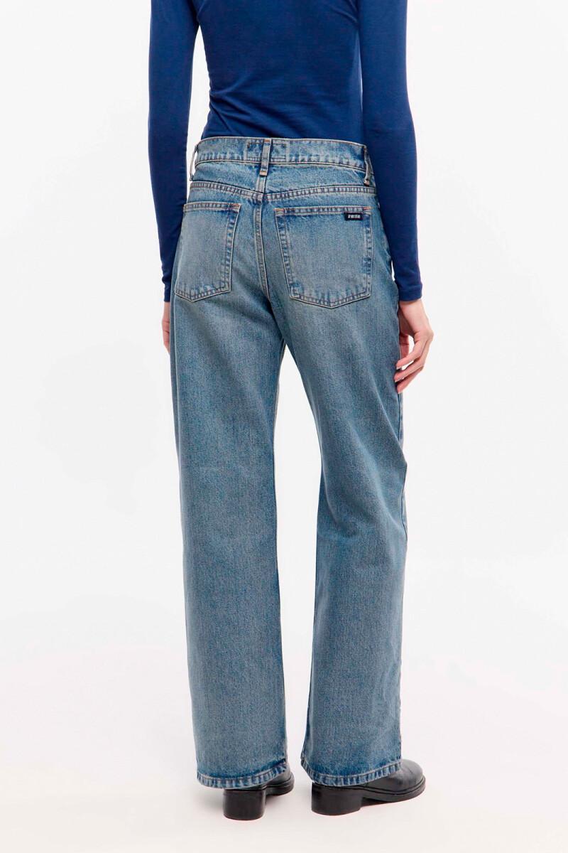 MID FLARE VINTAGE BLUE Azul