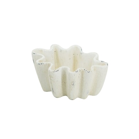 MACETA FORMA ORGANICA 26x18.5x12CM BLANCO MACETA FORMA ORGANICA 26x18.5x12CM BLANCO