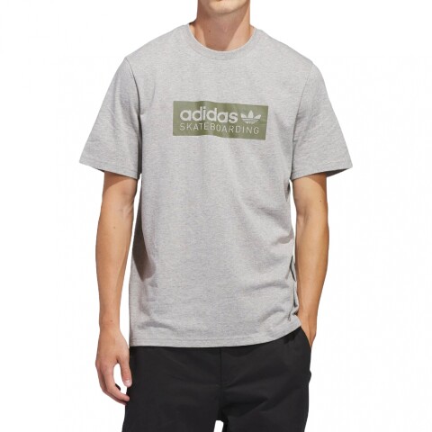 Remera adidas Logo Skateboarding Grey