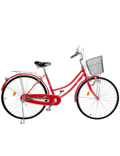 Bicicleta de Paseo Lumax Rodado 26 SIN CAMBIOS Rojo