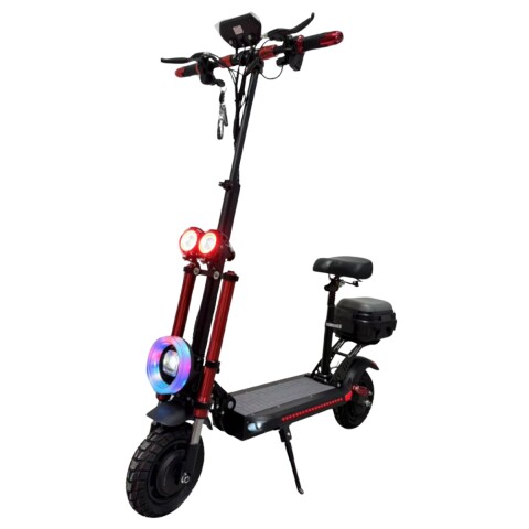 Scooter Monopatín Eléctrico Gogreen Flow Motor 1000w 60 Km/h Color Negro