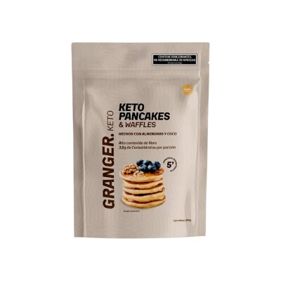 Pancakes y Waffles Keto Vainilla 200 g Granger Nutrición Pancakes Keto Vaini 200g Grang