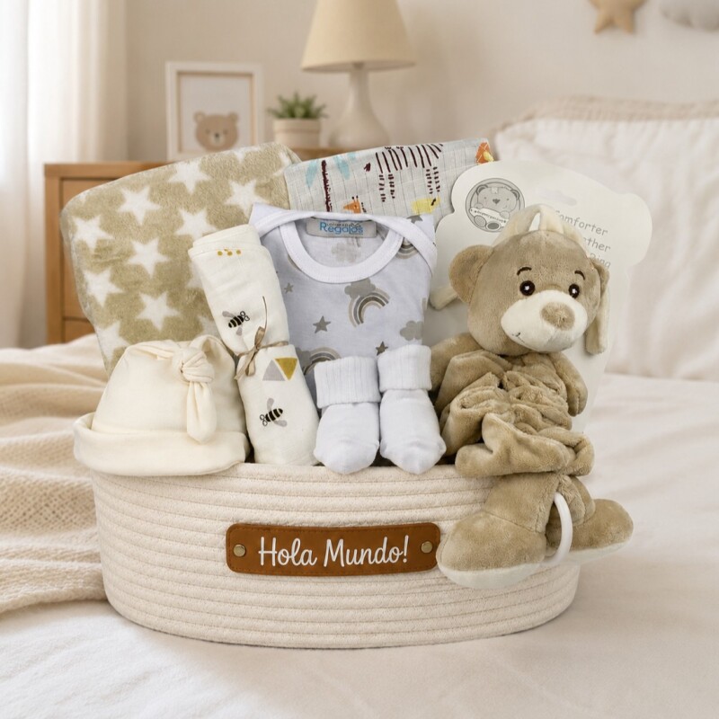 Canasta Nacimiento Welcome Baby – Unisex Canasta Nacimiento Welcome Baby – Unisex