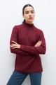 Polera oversized bordo