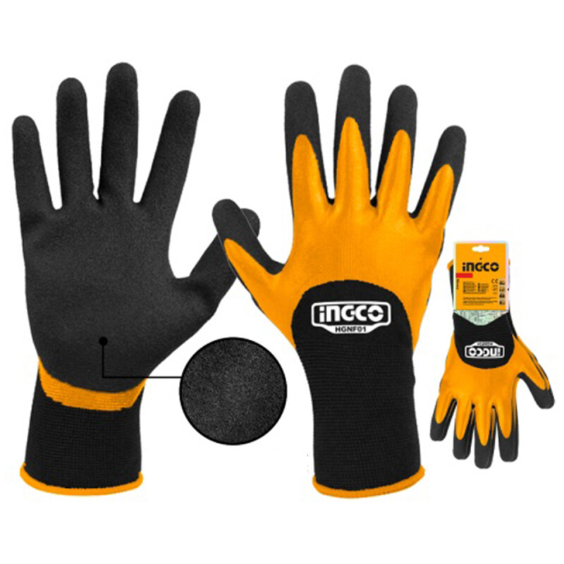 GUANTES DE NITRILO CON REVESTIMIENTO ENDURECIDO HGNF01 GUANTES DE NITRILO CON REVESTIMIENTO ENDURECIDO HGNF01