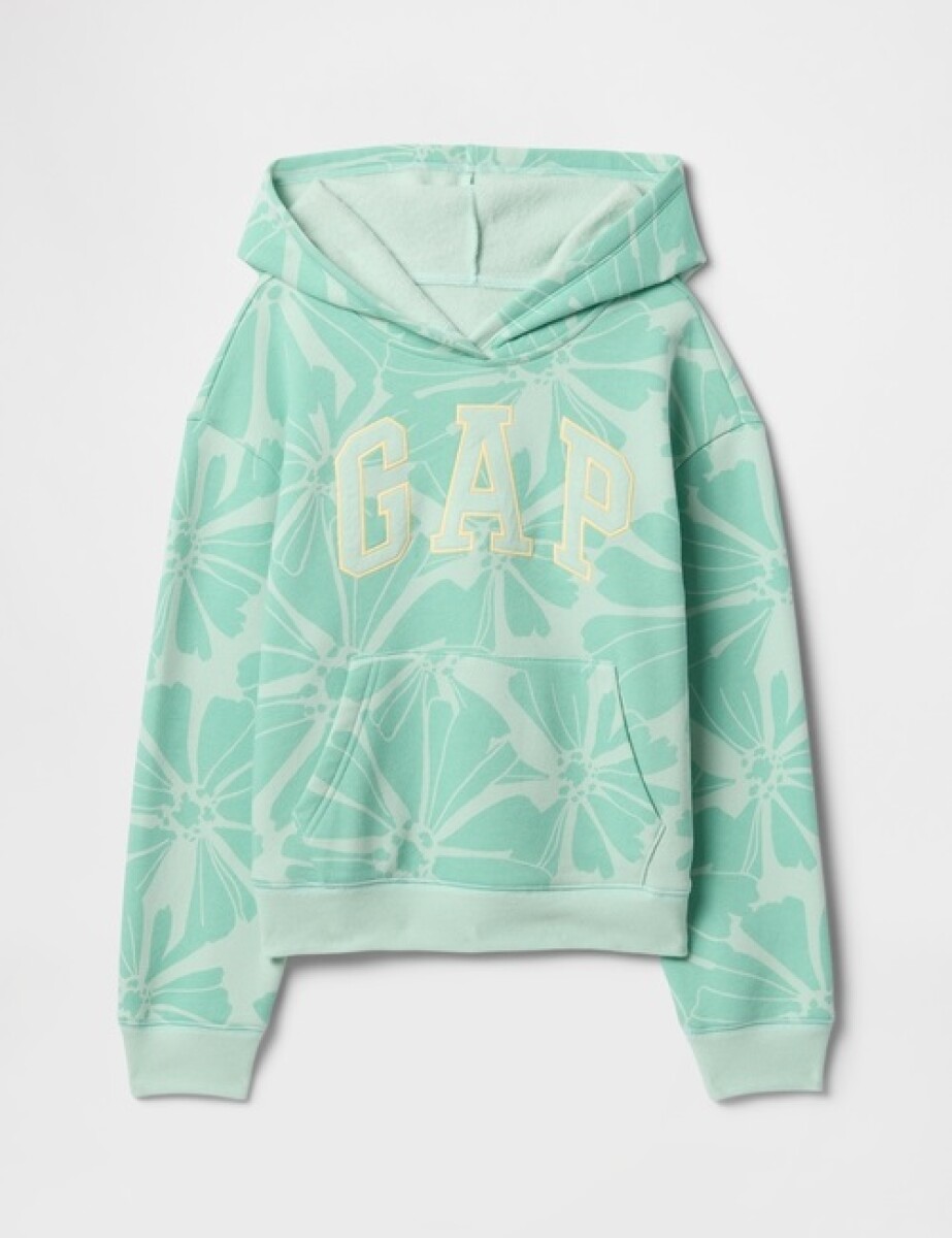 Canguro Logo Gap Niña - Aqua Floral 