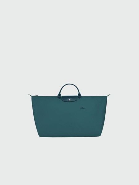 Longchamp -Bolso de viaje plegable con cierre y asa corta, Le pliage green Jade