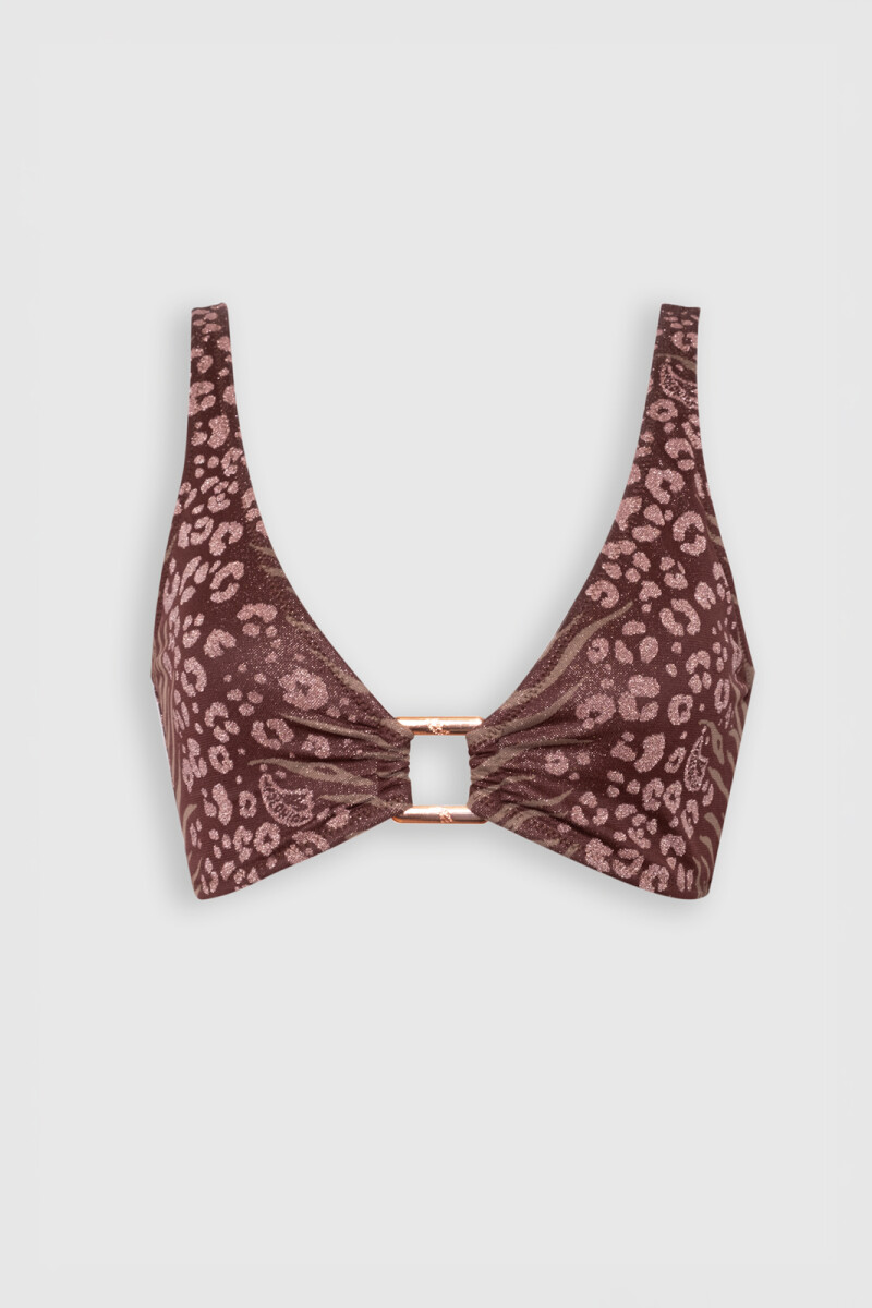 TALI TOP Feline Chocolate