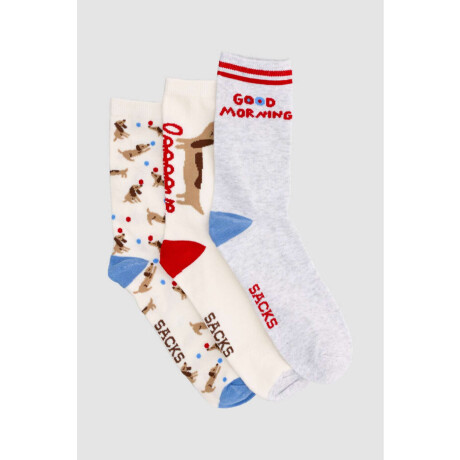 Pack de 3 medias con diseños variados Variante 44