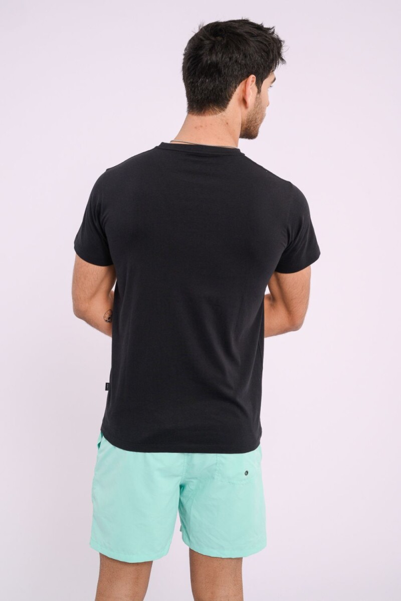 Remera estampada Negro