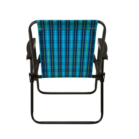 SILLA PLEGABLE ALTA CUADROS ACERO MOR 2052 AZUL SILLA PLEGABLE ALTA CUADROS ACERO MOR 2052 AZUL