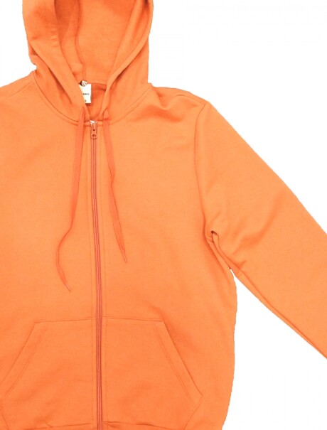 CAMPERA UNISSEX BÁSICA ADULTO NARANJA