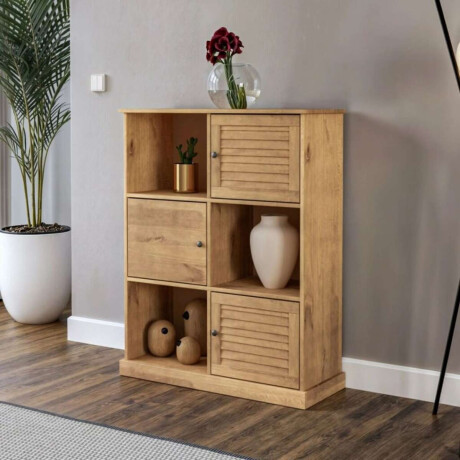 Estanteria 3 Puertas Li­nea Valenciana Natural