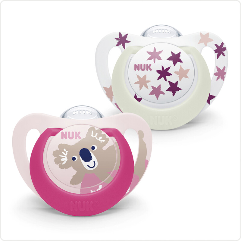 Chupete Nuk Night & Day - Rosa 0-6 m — Que Regalo