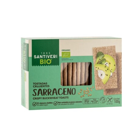 Tostadas Santiveri Bio SA011 Vegana 100GR TRIGO-SARRACENO