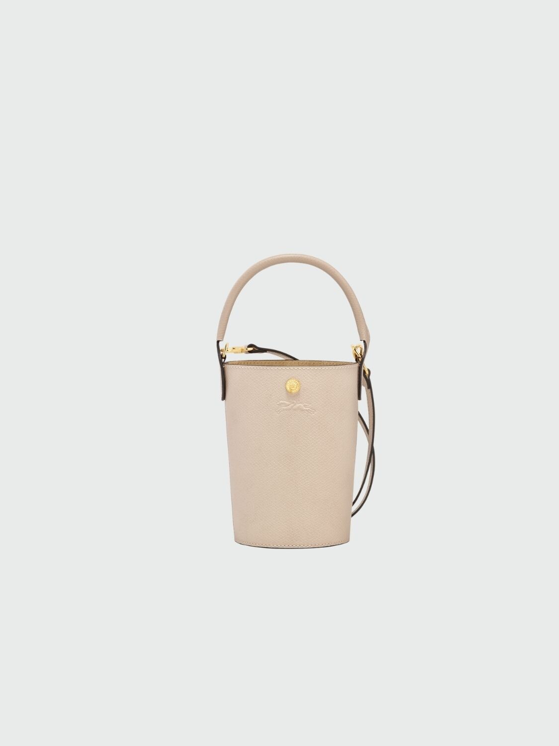 Longchamp -Cartera bombonera, Bucket mini Beige