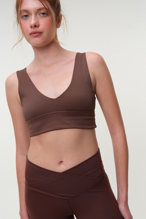 Top Amatista Marron