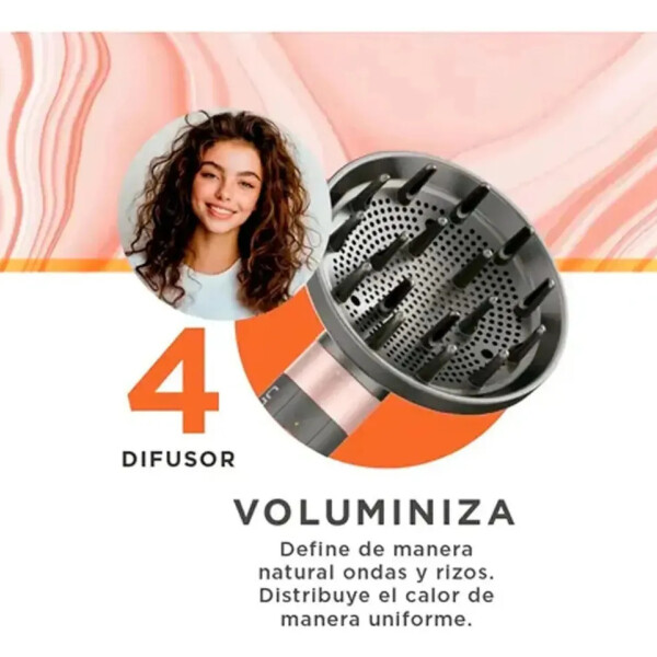 Multi Styler Ga.ma Italy Uniq Vibrance 8 En 1 1500 W CEPILLO GAMA MULTISTYLER 8EN1 VIBRANT