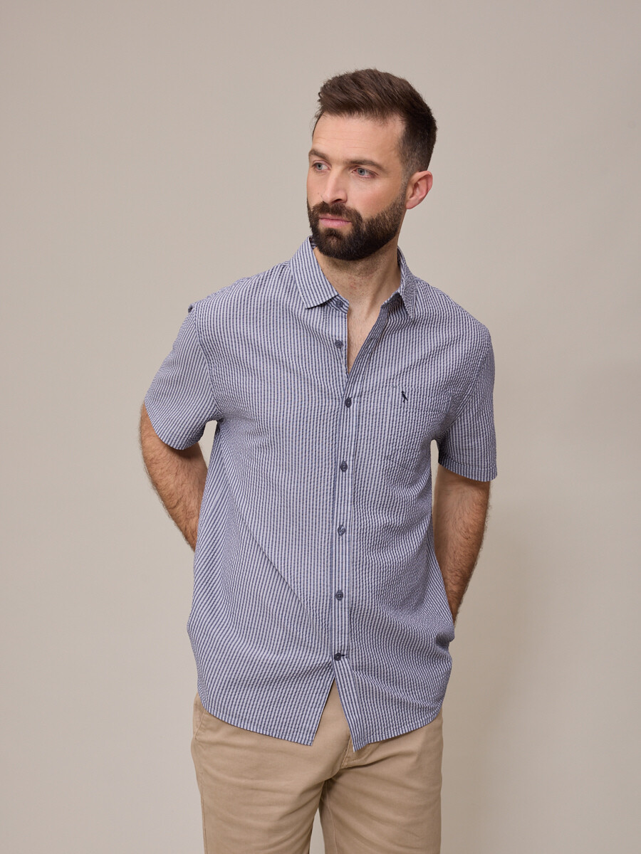 CAMISA M/C ESTURA POLANCO - Azul 