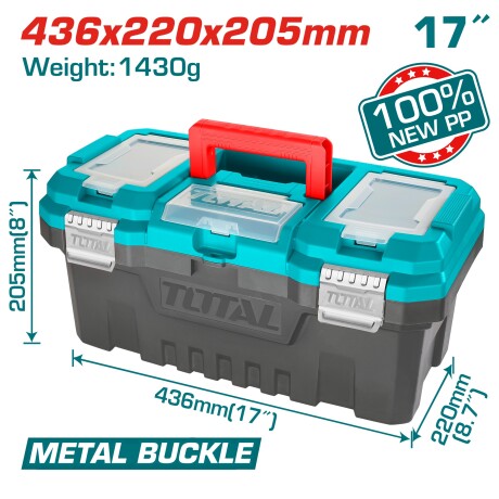 CAJA HERRAM 17´ BROCHE METAL TOTAL CAJA HERRAM 17´ BROCHE METAL TOTAL