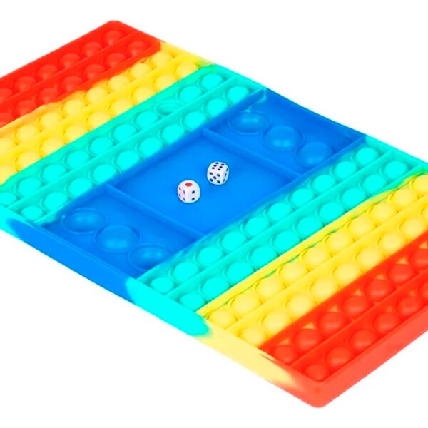 Kit Juego Dados Pop It + Cartuchera Escuela Infantil Color Variante Negro