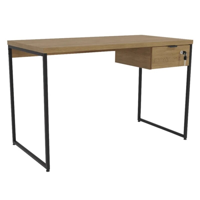 Escritorio c/cajon c/llave 1,18x0,60X0,75 alto Miel y Negro Escritorio c/cajon c/llave 1,18x0,60X0,75 alto Miel y Negro