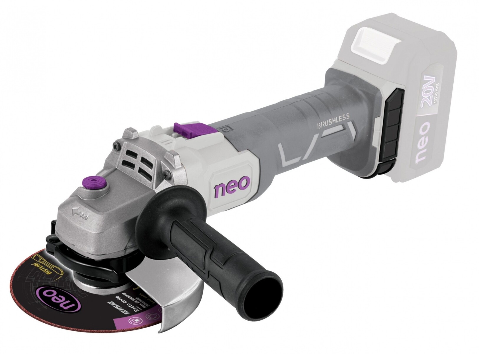 AMOLADORA 4 1/2 115MM 20V C/MALETA Y ACC. - N/a 