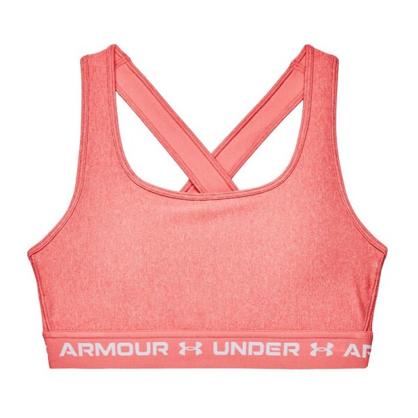 Top Under Armour Crossback Mid Heather Stardust Rosa