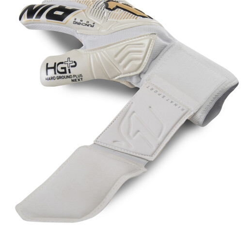 Guante Rinat Futbol Hombre Egotiko Stellar Turf Blanco-Oro S/C