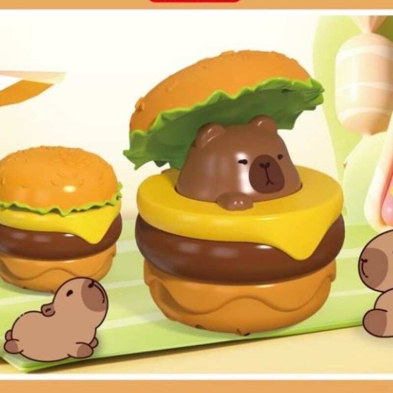 COCHECITO INFANTIL CON FORMA DE HAMBURGUESA (CAPIBARA ADORABLE) COCHECITO INFANTIL CON FORMA DE HAMBURGUESA (CAPIBARA ADORABLE)
