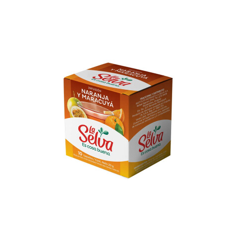 Te de naranja y maracuya La Selva x10 saquitos Te Naran/maracuya La Selva X10