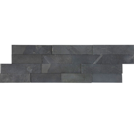 PIEDRA ARDOSIA NATURAL 20X55 NEGRA GAMAS DE NEGRO