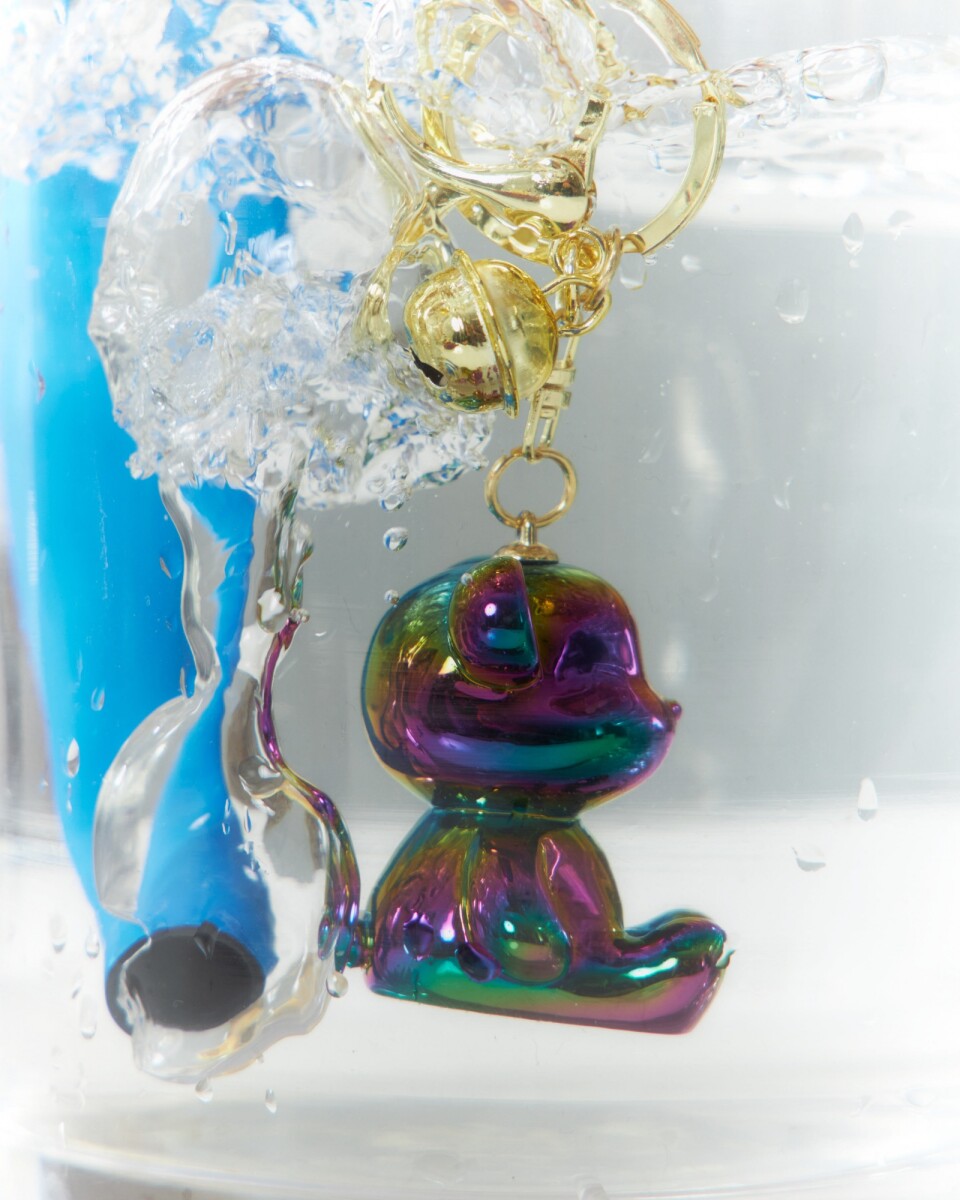 Llavero teddy tornasolado - multicolor 