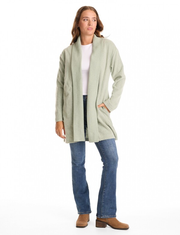 Cardigan Abierto Soft VERDE