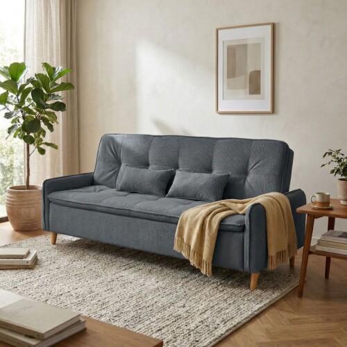 Sofa cama Donna - 3 Cuerpos Gris Azulado