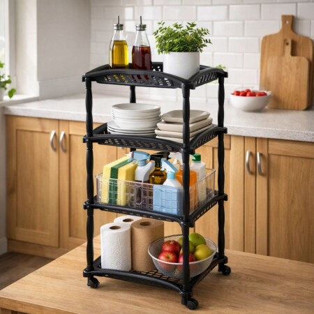 ESTANTE FRUTERO X 4 NEGRO ARQPLAST ESTANTE FRUTERO X 4 NEGRO ARQPLAST