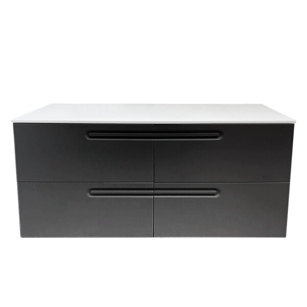 MUEBLE DE BAÑO ECONIC 120 CM NEGRO MATE CON ENCIMERA Mueble De Baño Econic 120 Cm Negro Mate Con Encimera