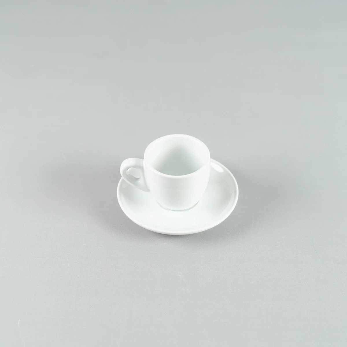 Taza de Café 90ml c/ Plato 11,5 cm Blanco Choosing 