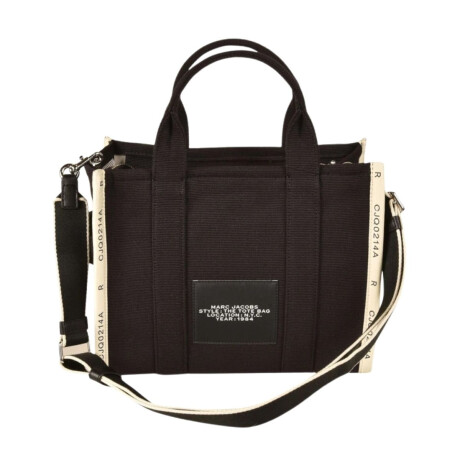 Marc Jacobs- Bolso tejido en jacquard , The Medium Tote Bag Negro