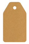 Tag rectangular liso 5x8,5. REVERSIBLE BLANCO - MADERA