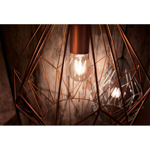 Colgante vintage reja cobre 1XE27 Ø31 CARLTON EG0224