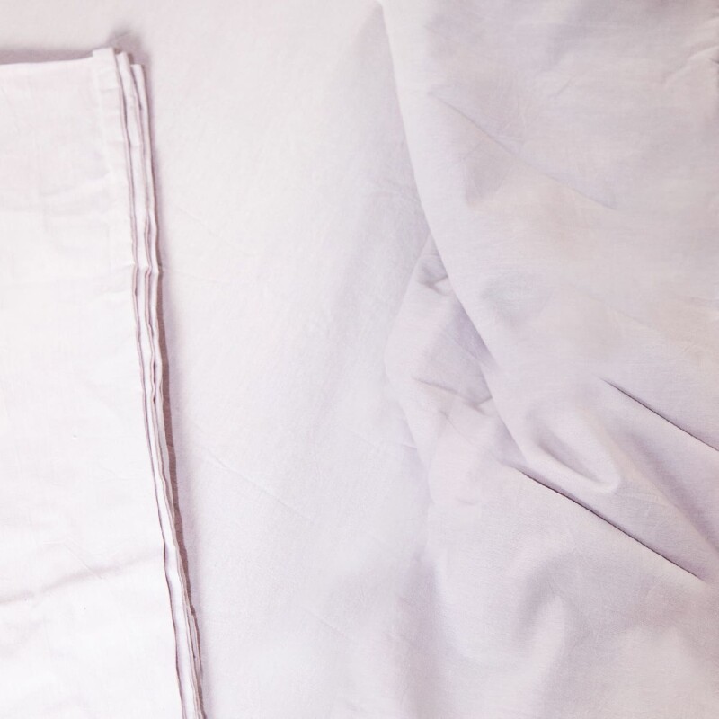 Juego de sábanas algodón queen lila